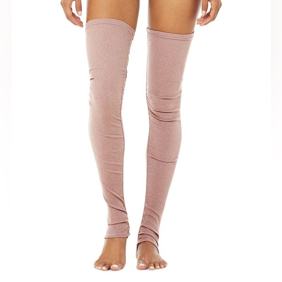 ALO Yoga Accessories Alo Yoga Goddess Leg Warmers Mauve Pinksmoky